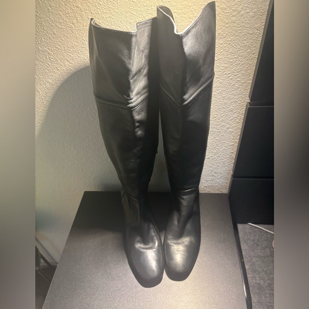 Enzo Angiolini Black Over the Knee Boots